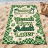 Picture of Beach Now Adult Later Beach Towel, Personalized Summer Vacation Towel, Custom Name Pool Towel, Funny Girls Trip Beach Gift, Beach Towel
