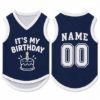 Picture of Custom Dog Birthday Jersey, Personalized Pet Birthday Shirt, It's My Birthday Dog Outfit, Name Number Pet Clothing, Birthday Pet Shirt