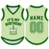 Picture of Custom Dog Birthday Jersey, Personalized Pet Birthday Shirt, It's My Birthday Dog Outfit, Name Number Pet Clothing, Birthday Pet Shirt