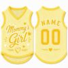 Picture of Custom Mommy’s Girl Dog Jersey, Personalized Pink Pet Shirt, Dog Mom Gift, Name Number Dog Outfit, Cute Pet Clothing, Pet Girl Clothing