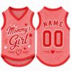 Picture of Custom Mommy’s Girl Dog Jersey, Personalized Pink Pet Shirt, Dog Mom Gift, Name Number Dog Outfit, Cute Pet Clothing, Pet Girl Clothing