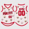 Picture of Custom Pet Face Dog Baseball Shirt, Personalized Dog Jersey Pet Photo, Custom Name Number Pet Clothing, Funny Face Baseball Cat Dog Shirt