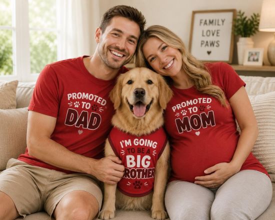 Picture of Big Brother Dog Shirt, Pregnancy Announcement Pet Jersey, Custom Name Number Dog Clothes, Baby Reveal Cat Dog Outfit, Cute Pet Clothing