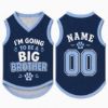 Picture of Big Brother Dog Shirt, Pregnancy Announcement Pet Jersey, Custom Name Number Dog Clothes, Baby Reveal Cat Dog Outfit, Cute Pet Clothing