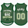 Picture of Big Brother Dog Shirt, Pregnancy Announcement Pet Jersey, Custom Name Number Dog Clothes, Baby Reveal Cat Dog Outfit, Cute Pet Clothing