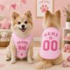 Picture of Big Sister Dog Shirt, Pregnancy Announcement Pet Jersey, Custom Name Number Dog Clothes, Baby Reveal Pet Outfit, Cute Sister Shirt For Pet