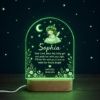 Picture of Personalized Baptism Night Light for Girls, Custom Angel Prayer LED Lamp, Baptized Baby Girl Gift, Christian Nursery Decor, Baptism Keepsake