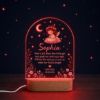 Picture of Personalized Baptism Night Light for Girls, Custom Angel Prayer LED Lamp, Baptized Baby Girl Gift, Christian Nursery Decor, Baptism Keepsake