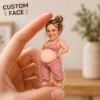 Picture of Personalized Pregnancy Fridge Magnet, Custom Pregnant Mom Photo Magnet, Funny Baby Bump Acrylic Magnet, Pregnancy Announcement Mom-to-Be