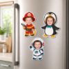 Picture of Personalized Face Magnet, Custom Photo Fridge Magnet, Funny Kids Costume Magnet, Acrylic Refrigerator Magnet, Custom Face Cutout Gift Decor