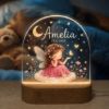 Picture of Personalized Fairy Night Light, Custom Baby Name LED Lamp, Fairy Girl Acrylic Lamp, Nursery Decor, Birthday Gift for Daughter, Birthday Gift