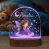 Picture of Personalized Fairy Night Light, Custom Baby Name LED Lamp, Fairy Girl Acrylic Lamp, Nursery Decor, Birthday Gift for Daughter, Birthday Gift