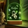 Picture of Personalized Astronaut Night Light, Custom Space Name LED Lamp, Astronaut Acrylic Lamp, Space Nursery Decor, Baby Boy Gift Birthday