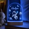 Picture of Personalized Astronaut Night Light, Custom Space Name LED Lamp, Astronaut Acrylic Lamp, Space Nursery Decor, Baby Boy Gift Birthday