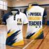 Picture of Custom PE Teacher Polo Shirt, Physical Education Teacher Personalized Gym Teacher Shirt, Coach Gift, School Staff Polo, Back To School