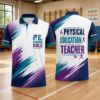 Picture of Custom PE Teacher Polo Shirt, Physical Education Teacher Personalized Gym Teacher Shirt, Coach Gift, School Staff Polo, Back To School
