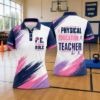 Picture of Custom PE Teacher Polo Shirt, Physical Education Teacher Personalized Gym Teacher Shirt, Coach Gift, School Staff Polo, Back To School