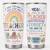 Picture of Personalized Teacher Tumbler 20oz, Teacher Appreciation Gift, Custom Teacher Cup, Back To School Tumbler, Thank You Teacher Gift Mug Tumbler