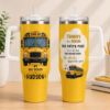 Picture of Personalized Bus Driver Tumbler 20oz, School Bus Driver Gift, Thank You Bus Driver Cup, Custom Name Tumbler, Appreciation Gift Mug Tumbler