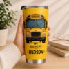 Picture of Personalized Bus Driver Tumbler 20oz, School Bus Driver Gift, Thank You Bus Driver Cup, Custom Name Tumbler, Appreciation Gift Mug Tumbler
