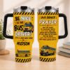Picture of Personzalized Bus Driver Tumbler, Personalized School Bus Driver Cup, Bus Driver Prayer Gift, Be Nice To  Bus Driver, Thank You Driver Gift
