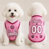 Picture of Custom Dog Jersey Shirt, Personalized Pet Outfit with Name Number, It’s My Pawday Puppy Shirt, Cute Dog Clothes, Pet Dog Cat Jersey Gift