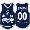 Picture of Custom Dog Jersey Shirt, Personalized Pet Outfit with Name Number, It’s My Pawday Puppy Shirt, Cute Dog Clothes, Pet Dog Cat Jersey Gift