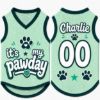 Picture of Custom Dog Jersey Shirt, Personalized Pet Outfit with Name Number, It’s My Pawday Puppy Shirt, Cute Dog Clothes, Pet Dog Cat Jersey Gift