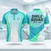 Picture of Personalized Smile Squad Dental Team Polo, Custom Dental Office Shirt, Personalized Dentist Staff Uniform, Dental Hygienist Polo Team