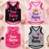 Picture of Personalized Mesh Pet Jersey, Custom Dog Cat Shirt, Puppy Love Jersey, Cute Pink Pet Tank, Small Dog Apparel, Dog Mom Gift, Dogs Month