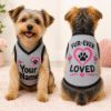 Picture of Personalized Mesh Pet Jersey, Custom Dog Cat Shirt, Puppy Love Jersey, Cute Pink Pet Tank, Small Dog Apparel, Dog Mom Gift, Dogs Month