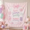 Picture of Personalized Spa Jam Party Birthday Tapestry, Spa Birthday Banner, Sleepover Party Backdrop, Girl Birthday Spa Party Decor Birthday Banner