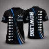 Picture of Custom Bowling Jersey, Personalized Bowling Shirt, Bowling Team Uniform, Custom Name Bowling League Shirt, Bowling Gift for Bowlers