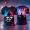 Picture of Personalized Dj Shirt, Custom DJ Jersey, DJ Festival Shirt, Edm Rave Shirt, Custom Name DJ Tee, Music Producer Gift Shirt Music