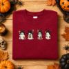 Picture of Cute Ghost Witch Embroidery Design, Halloween Ghost Embroidery File, Spooky Ghost Machine Embroidery, Pumpkin Ghost pes dst exp jef vp3 xxx