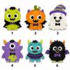 Picture of Interchangeable Monster Wood Sign, Personalized Halloween Door Hanger, Custom Shape Monster House Welcome Sign, Front Door Decor Halloween