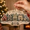 Picture of Personalized Neighborhood Christmas Ornament, It Takes a Village Wooden Ornament, Custom Family Names Street Gift, Neighbor Keepsake