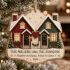 Picture of Personalized Neighborhood Christmas Ornament, It Takes a Village Wooden Ornament, Custom Family Names Street Gift, Neighbor Keepsake