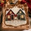 Picture of Personalized Neighborhood Christmas Ornament, It Takes a Village Wooden Ornament, Custom Family Names Street Gift, Neighbor Keepsake