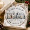Picture of Personalized Neighbor Christmas Ornament, Custom Ceramic House Ornament, New Neighbor Gift, Family Names and Street, Christmas 2026 Neighbor