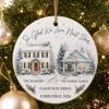 Picture of Personalized Neighbor Christmas Ornament, Custom Ceramic House Ornament, New Neighbor Gift, Family Names and Street, Christmas 2026 Neighbor