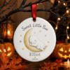 Picture of Personalized Baby Halloween Ornament, Sweet Little Boo Ceramic Ornament, Custom Baby Ghost Keepsake, First Halloween Gift for Baby Halloween