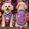 Picture of Personalized Halloween Dog Jersey, Cute Ghost Pet Jersey, Custom Pet Halloween Shirt, Custom Name & Number Dog Jersey, Halloween Pet Gift