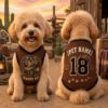 Picture of Personalized Cowboy Dog Jersey, Custom Western Pet Jersey, Custom Name & Number Dog Shirt, Cowboy Pup Pet Jersey, Country Dog Gift
