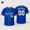 Picture of Personalized Blue Baseball Jersey, Custom Team Jersey, Custom Name Number Baseball Shirt, Softball Uniform, Men's Women's Gift