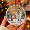 Picture of Personalized Family Christmas Ornament, Custom Family Name Glass Ornament, Holiday Keepsake Family Holiday Gift, Christmas Tree Decor 2026
