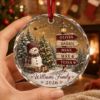 Picture of Personalized Family Christmas Ornament, Custom Name Snowman Glass Ornament, Family Tree Gift, Holiday Keepsake, Christmas Tree Decor 2026