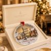 Picture of Personalized Family Neighbor Christmas Ornament, Custom Family Name Glass Ornament, Christmas Together Keepsake, Multi Family Holiday Gift