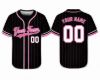 Picture of Personalized Baseball Jersey, Custom Team Jersey, Pink Baseball Shirt, Custom Name Number Jersey, Softball Jersey, Breast Cancer Team Shirt