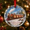 Picture of Personalized Family Train Glass Ornament, Custom Name Christmas Train Ornament, Holiday Family Keepsake Gift, Christmas Decor Ornament 2026